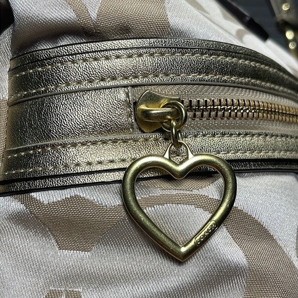 COACH DAISY POPPY X-LARGE SIGNATURE TOTE - Picture 9 of 15